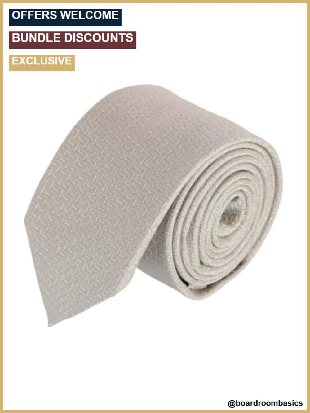 Men's Silk Business Necktie with Metallic Dash Pattern - 57.5 x 3 inches
